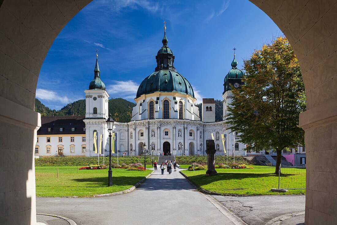 Germany, Bavaria, Ettal, Kloster Ettal monastery, exterior.