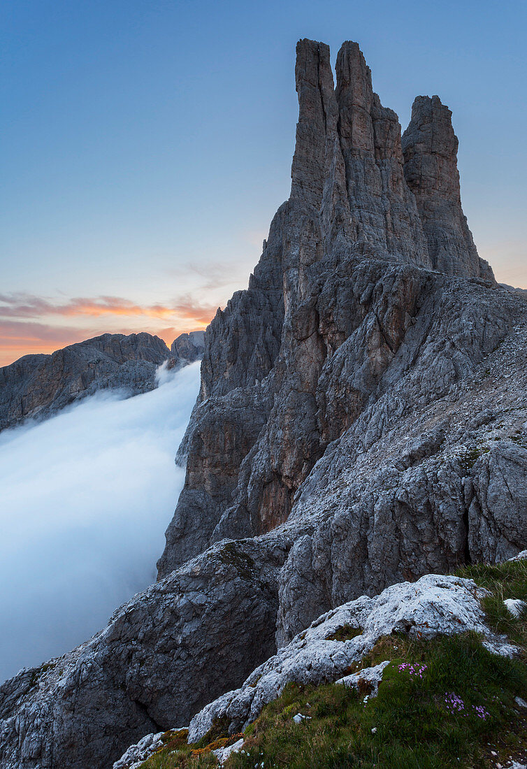 Vajolet Towers, Dolomites, Fassa Valley, Trentino, Italy.