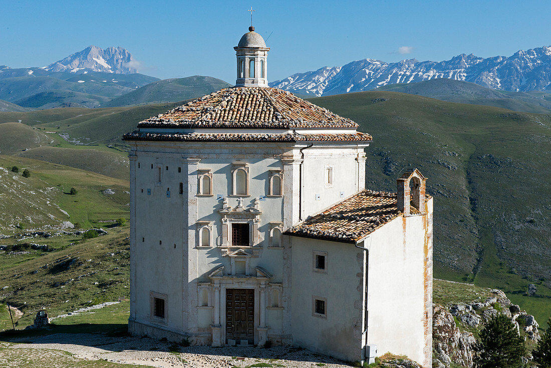 The Transhumance church Santa Maria della Pieta in the Gran Sasso NP