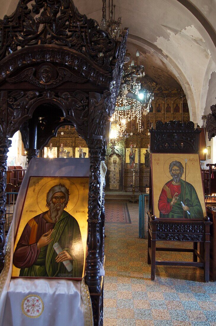 Ikonen in der Apostolos Andreas Kloster, Dipkaparz, Karpaz Halbinsel, Nord-Zypern