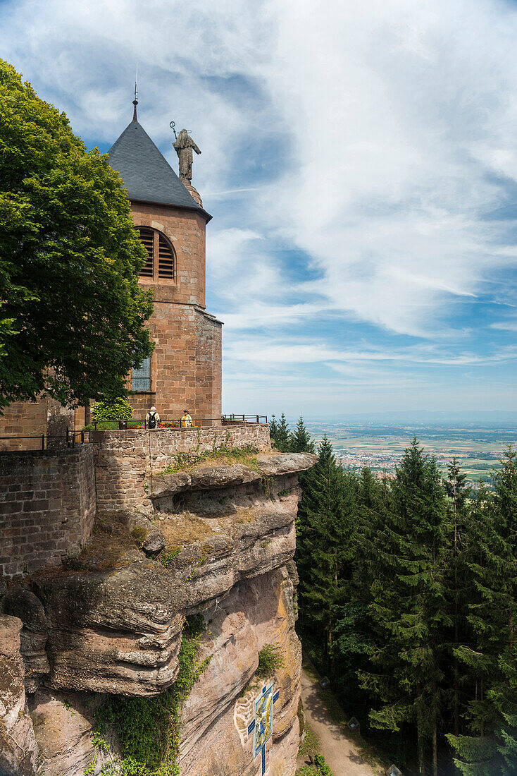 Monastery Mont Sainte-Odile, Ottrott, Bas-Rhin, Alsace, France