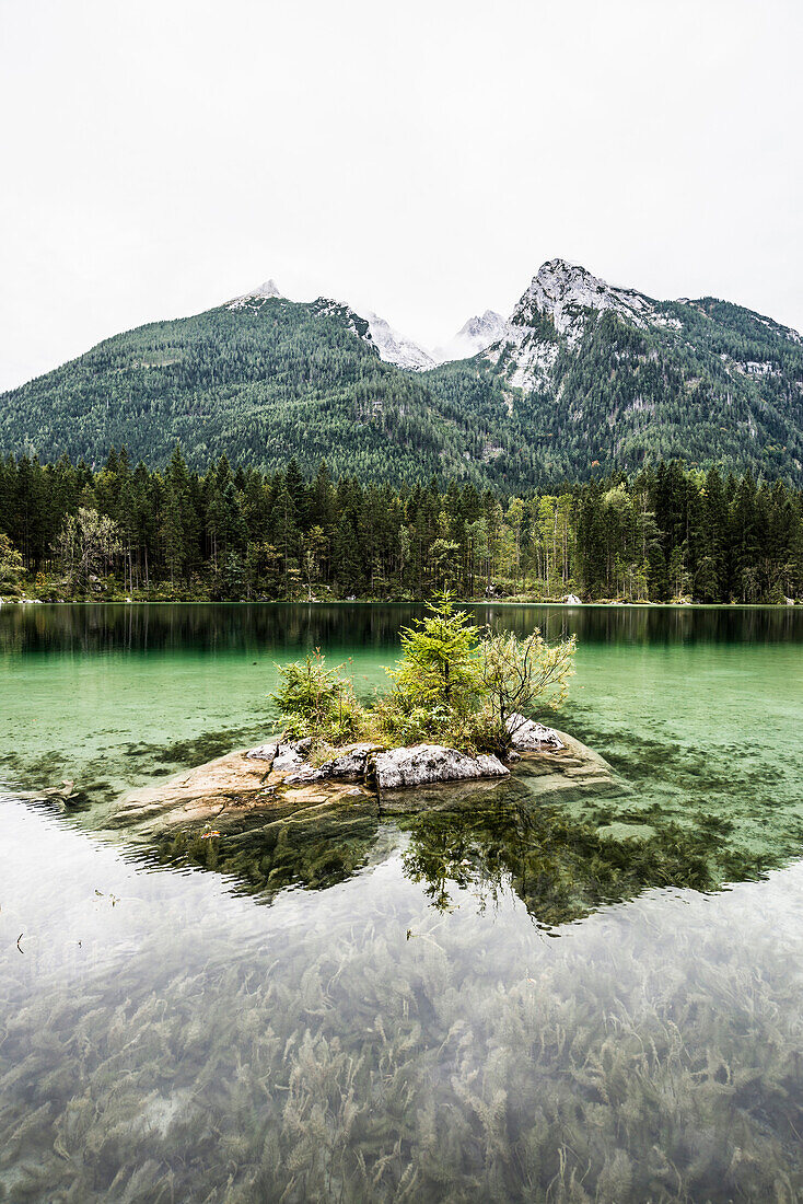 Hintersee, Ramsau, Berchtesgaden National Park, Berchtesgadener Land district, Upper Bavaria, Bavaria, Germany