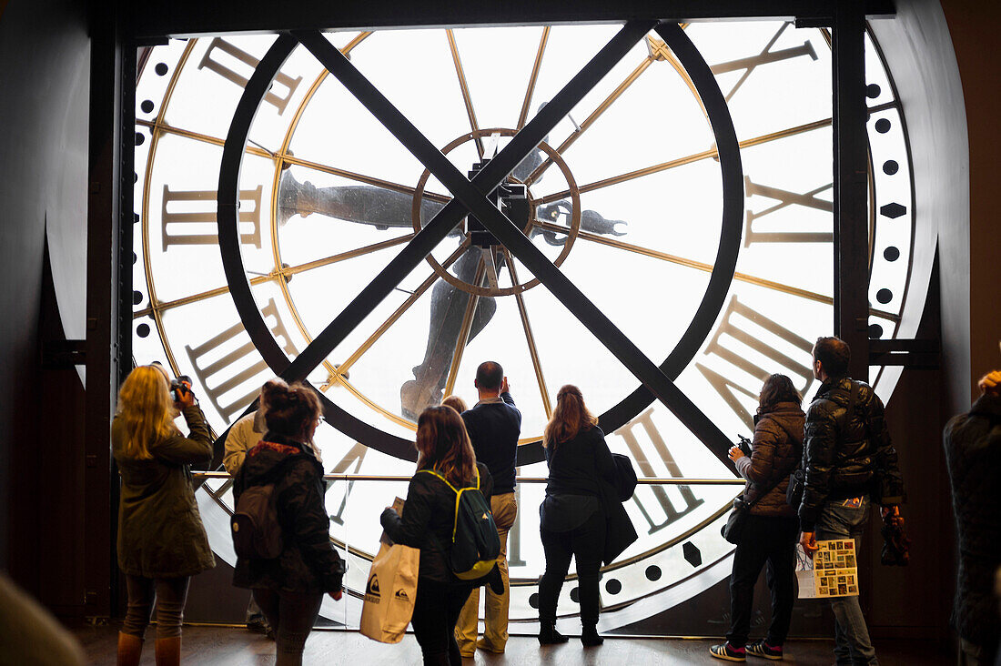 Old station clock, Museum d'Orsay, Paris, France