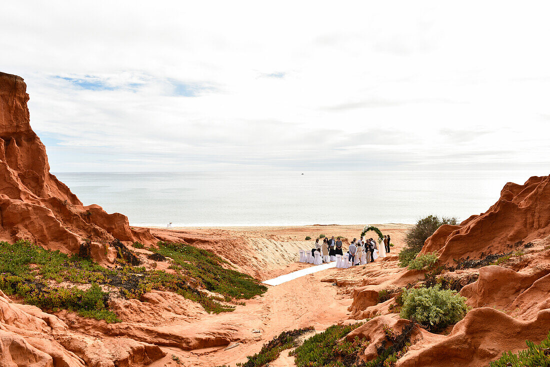 wedding at the beach of  Vale do Lobo, Algarve, Portugal