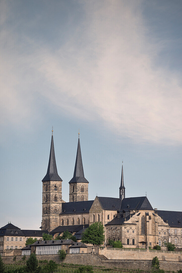 view towards monastry church of St. MIchael, Bamberg, Frankonia Region, Bavaria, Germany, UNESCO World Heritage
