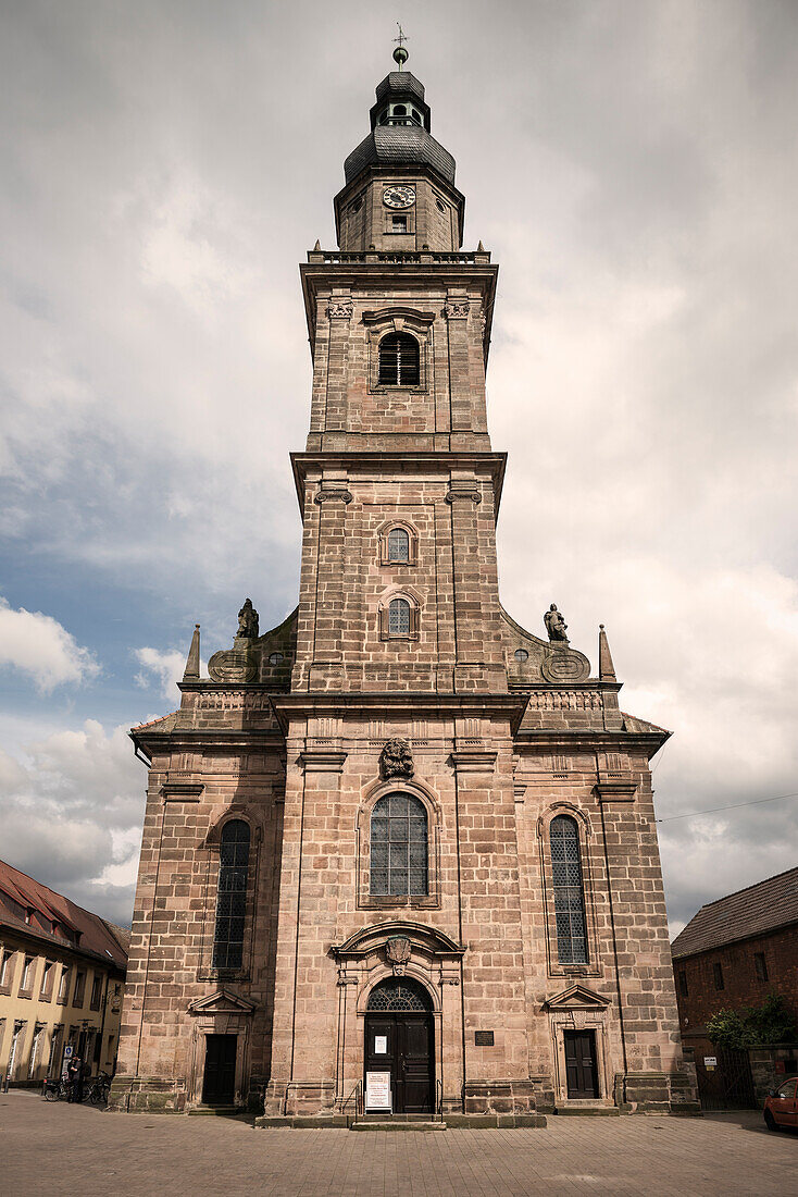 western part of Altstaedter church, Erlangen, Frankonia Region, Bavaria, Germany