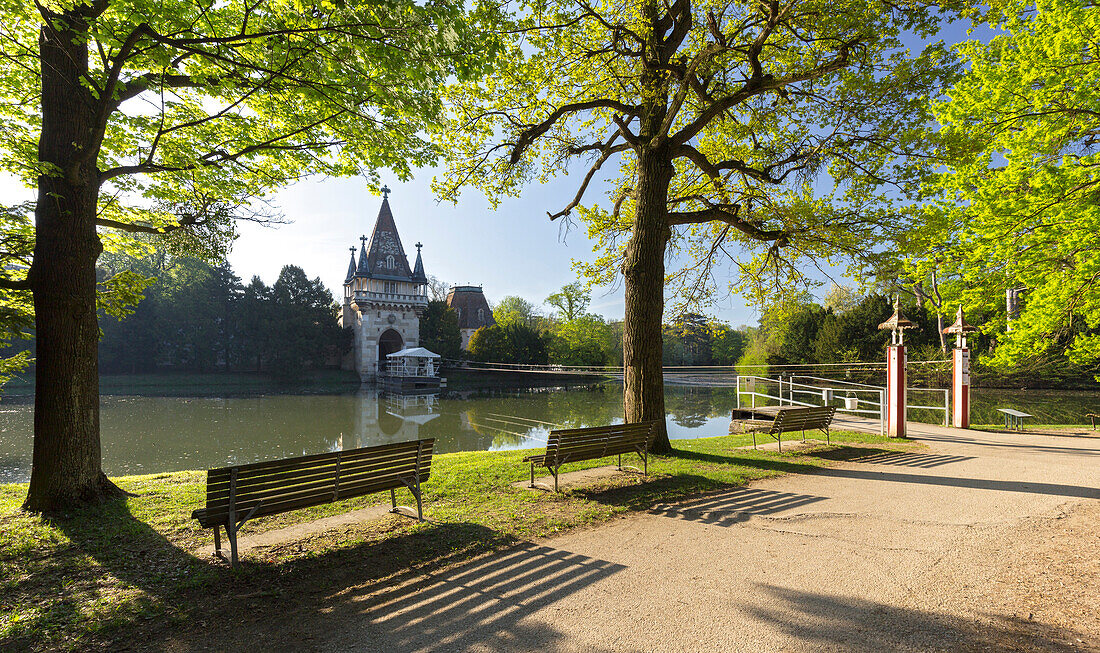 Franzensburg, Schlossteich, Laxenburger Park, Laxenburg, Niederösterreich, Österreich