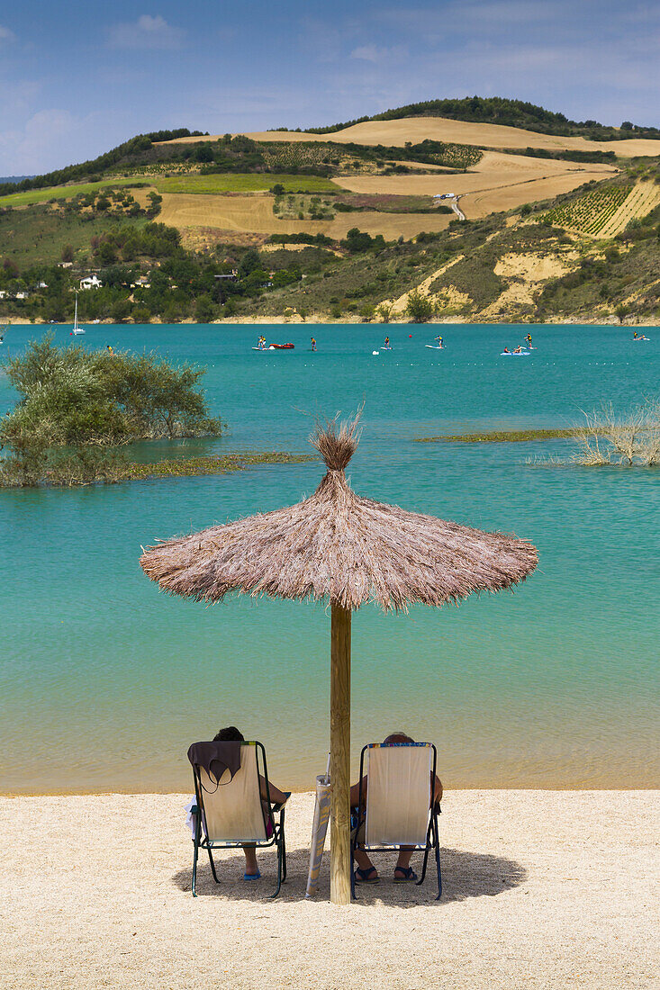 Alloz reservoir. Navarre, Spain, Europe.