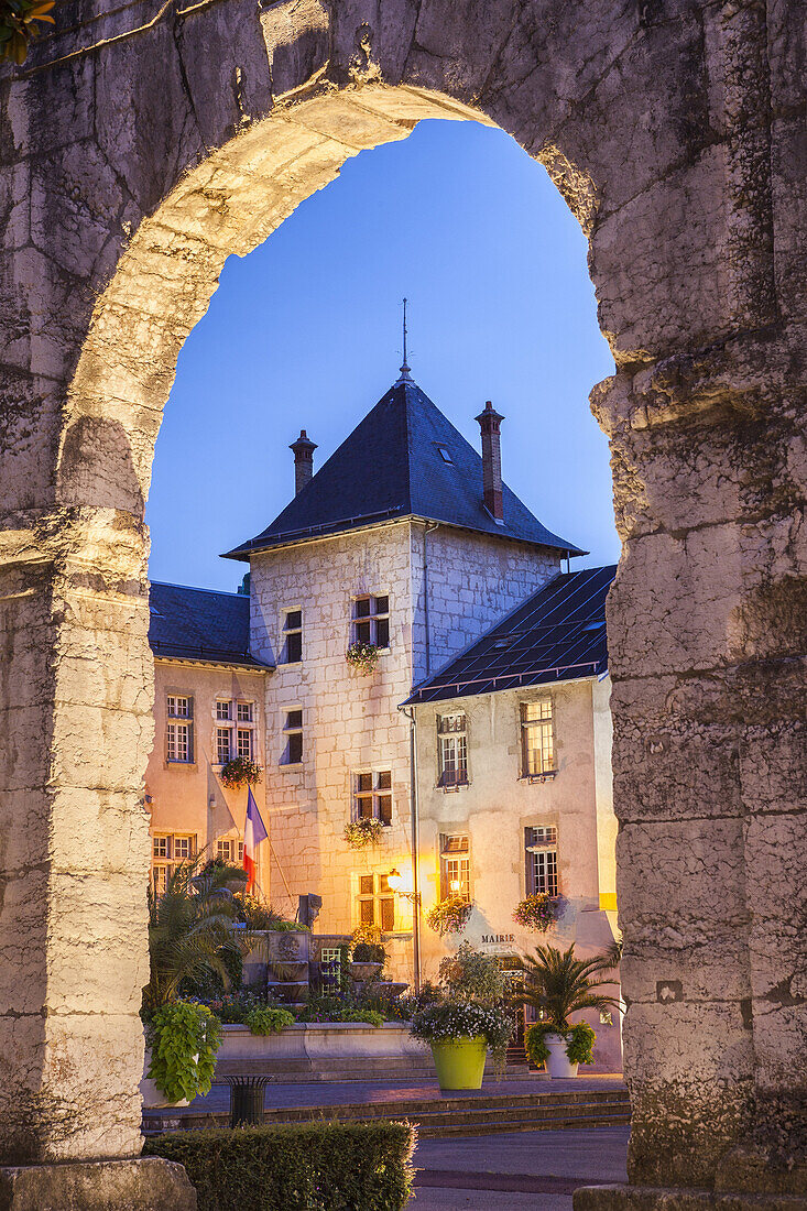 Place Maurice Mollard in Aix Les Bains, Savoie, Rhône-Alpes, France.