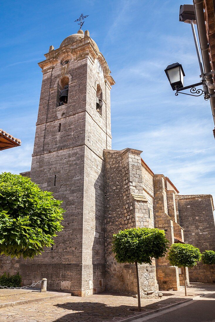 Church of Santa Marina in Rabé de las Calzadas, Way of St. James, Burgos, Spain.