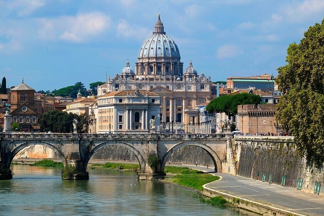 Tiber River Rome Italy IT EU Europe.