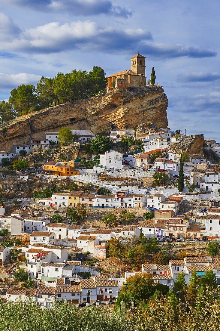 Montefrio. Moorish castle, Washington Irving Route, Granada province, Andalusia, Spain.