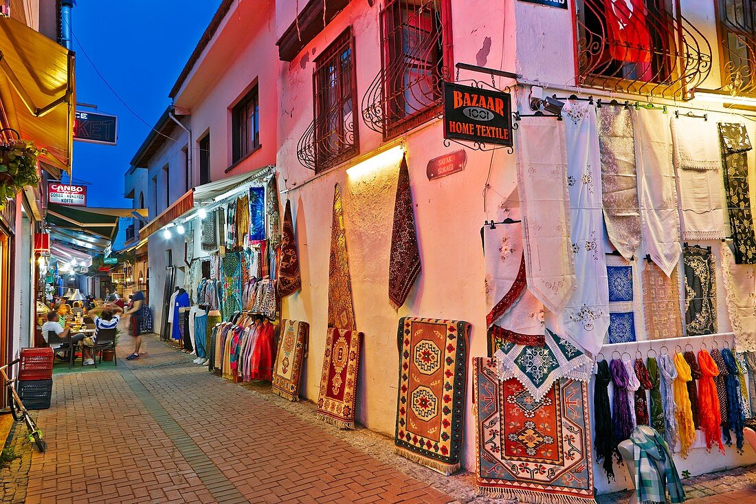 Kusadasi old town at night. Aydin Province, Turkey.