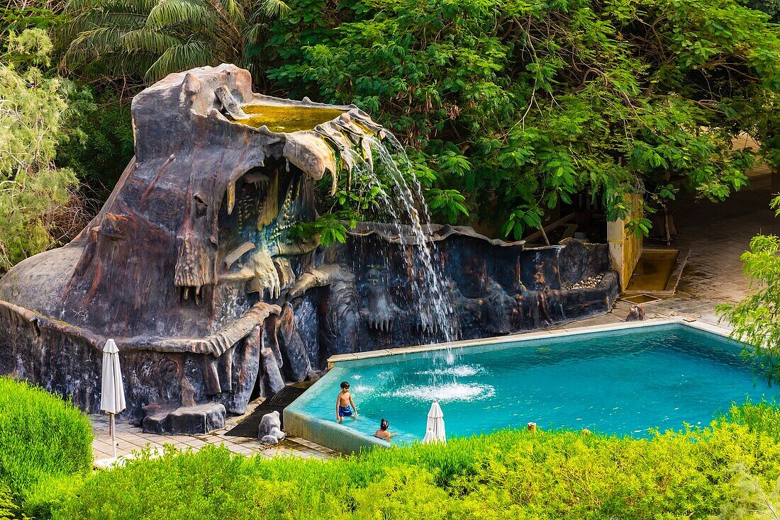 Swimming pool, Evason Ma´in Hot Springs Resort, Jordan.