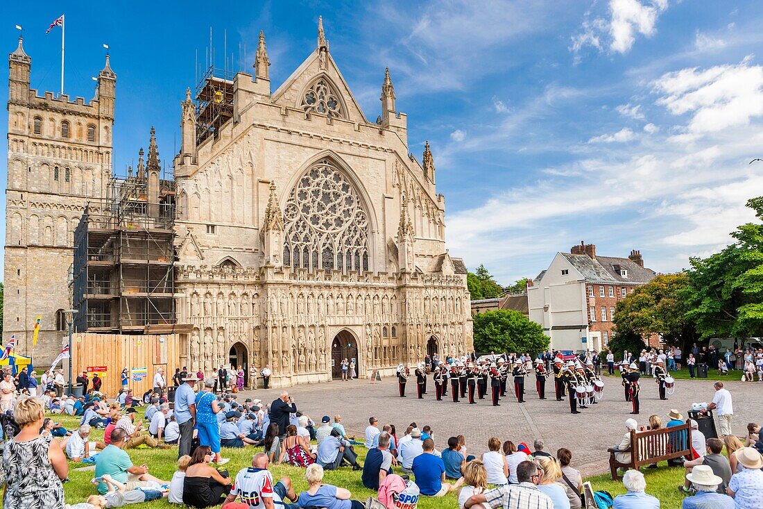 Armed Forces Day Celebrations at the Exeter Cathedral, Exeter, Devon, United Kingdom, Europe, 21rd June, 2014.