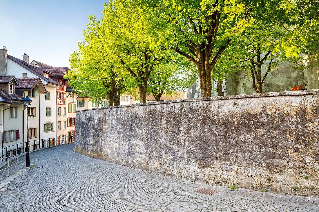 Old town Aarau, Canton Aargau, Switzerland.