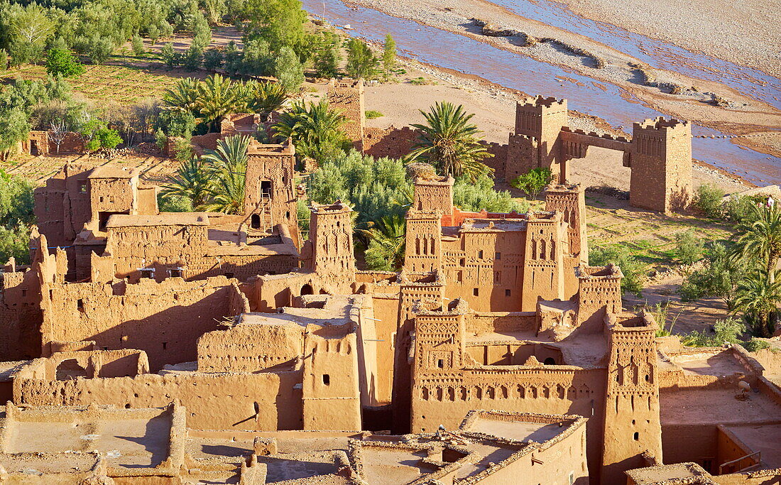 Ait Benhaddou fortress near Ouarzazate, Morocco.