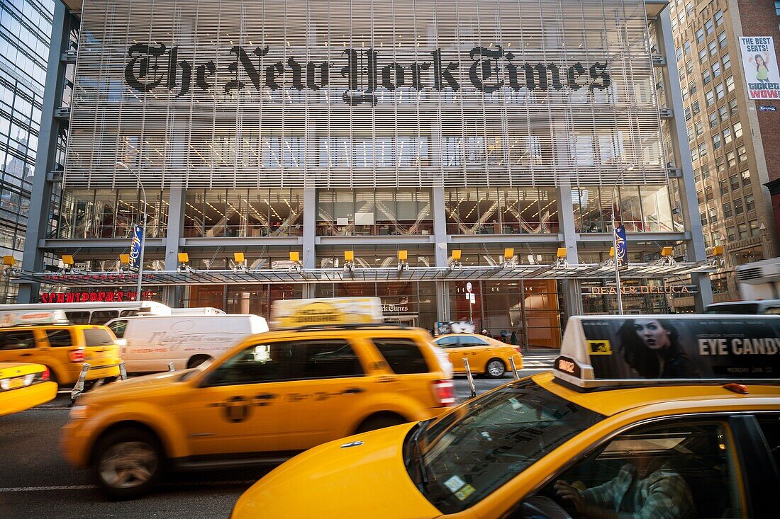 The offices of the the New York Times media empire in Midtown in New York.