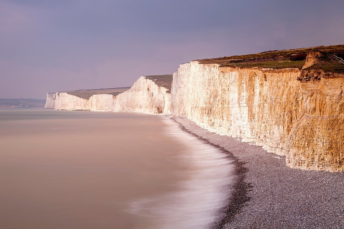 The Seven Sisters From The Birling Gap, Sussex, UK.