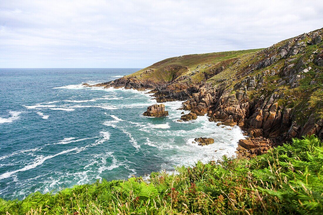 Tregerthen Cliffs near to Zennor Cornwall West Country England UK.