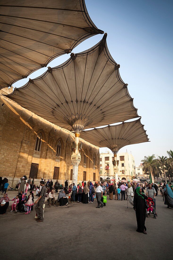 Esplanade of the Mosque of Sayyidna Al Hussein. Cairo, Egypt