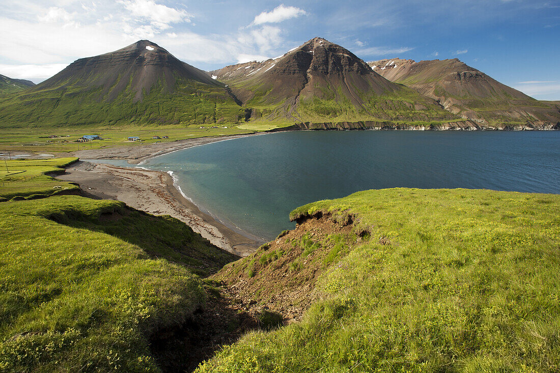 Coastline near Borgarfjordur Eystri - Bakkagerdi - East Iceland, Iceland.