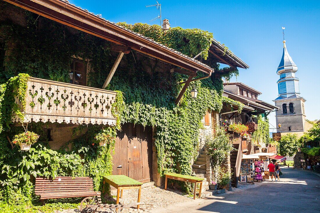 Yvoire village in Haute-Savoie, Rhône-Alpes, France.