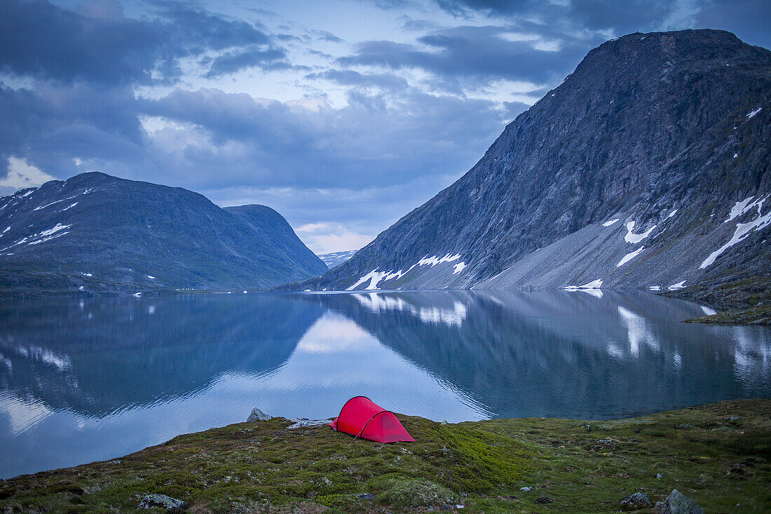 Djupvatnet Lake. Landscape, in Rv63, road between Grotli and Geiranger, More og Romsdal, Norway.