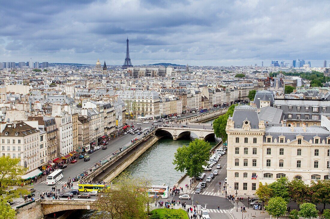 Panoramic view of Paris, France