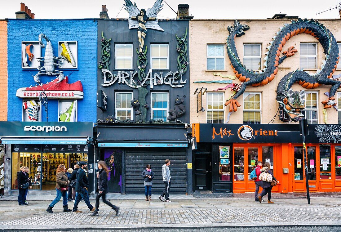 Camden Town Market. London, England, United kingdom, Europe.