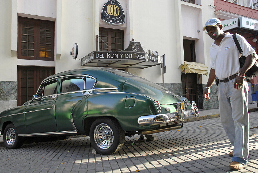 an american car in havana, Cuba.