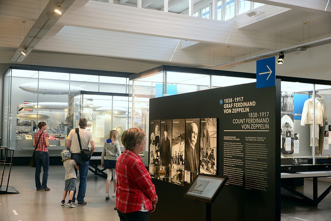 In the Zeppelinmuseum, Friedrichshafen, Lake Constance, Baden-Wurttemberg, Germany