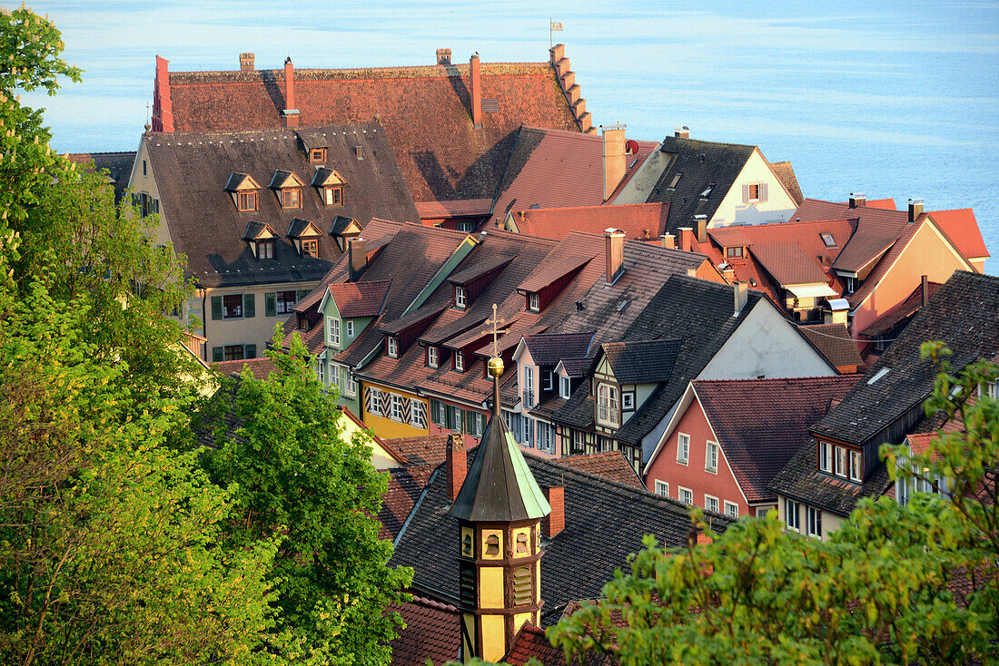 Blick auf Meersburg am Bodensee, Baden Würtemberg, Deutschland