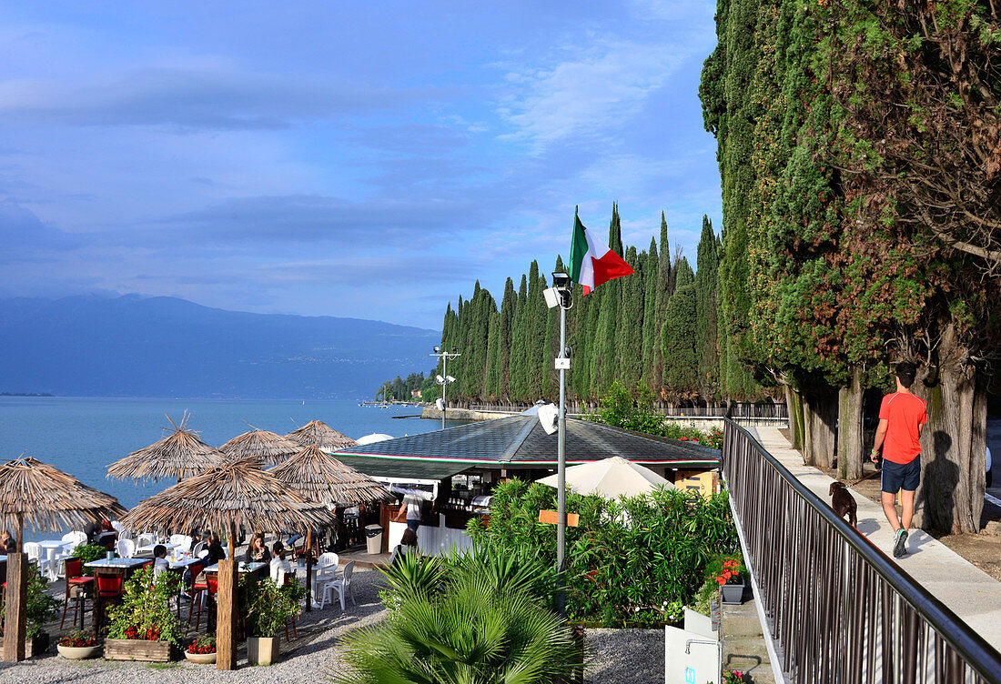 in the bay of Salo, western shore, lake Garda, Lombardia, Italy