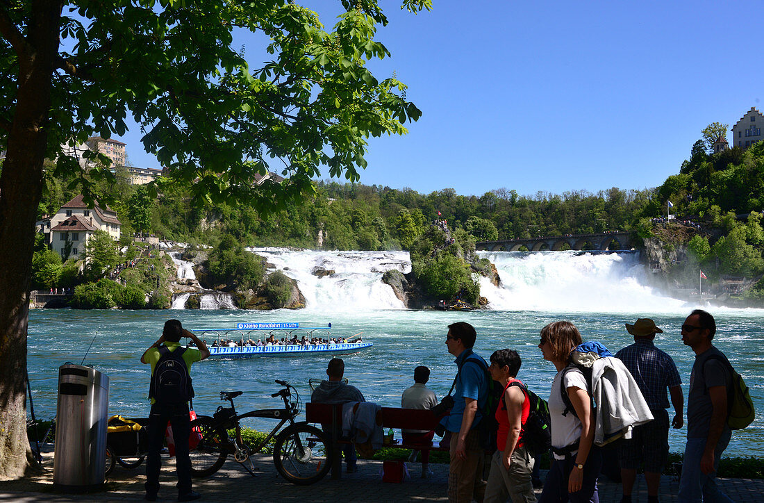 Rhein river fallings of Schaffhausen, eastern part of Switzerland, Switzerland