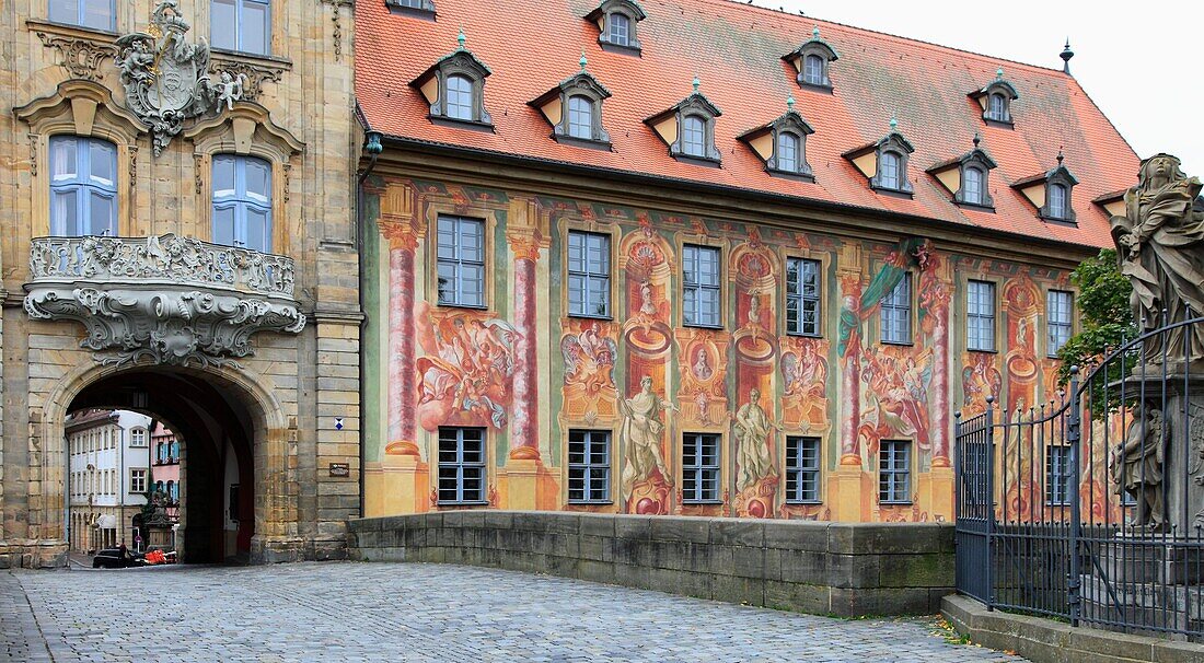 Germany, Bavaria, Bamberg, Old Town Hall, Altes Rathaus.