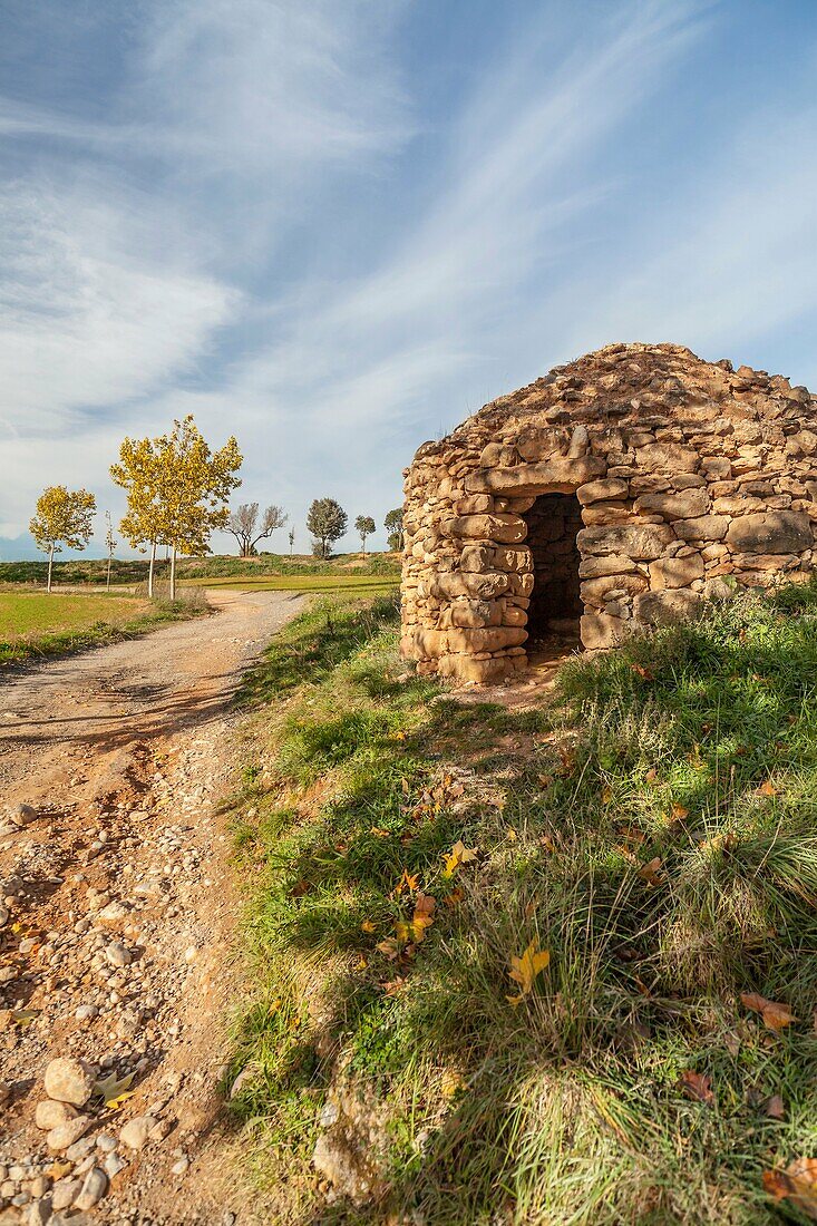 Barraca de vinya in Camí Sant Benet, Sant Fruitos del Bages, Catalonia,Spain.