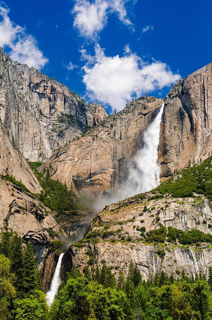 Yosemite Falls, Yosemite National Park, California USA.