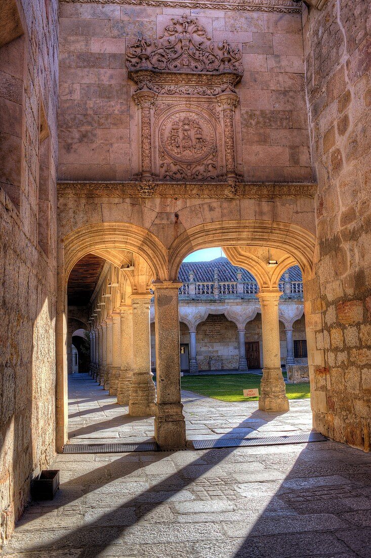 The university of Salamanca Minor Schools courtyard.
