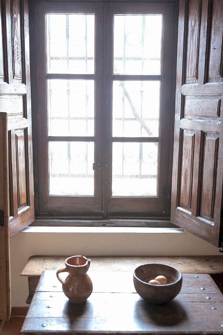 kitchen in Museum house of 16th century where Cervantes is believed to have written part of his masterpiece.
