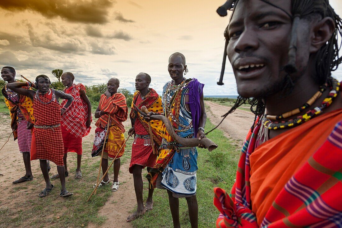 masai etnic people. masai mara national park. Kenya