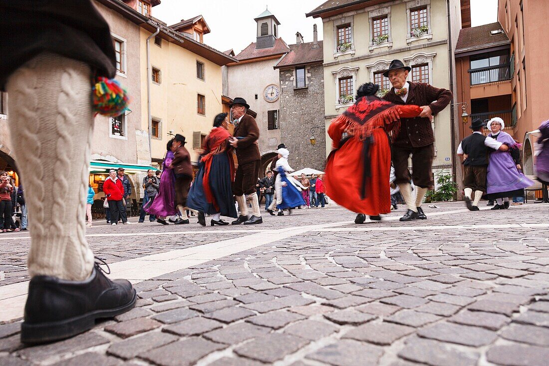 Traditional music, Annecy, Savoie, France, Europe.