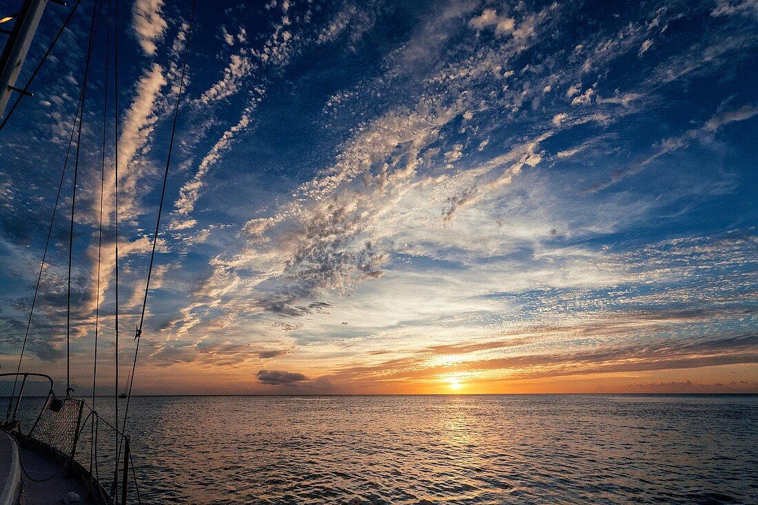 Sunset Sail, Caribbean.