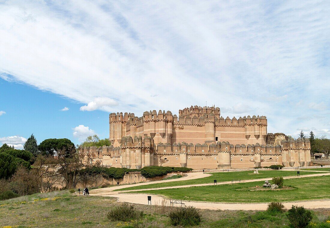 Castillo de Coca. Segovia province. Castile-Leon. Spain.