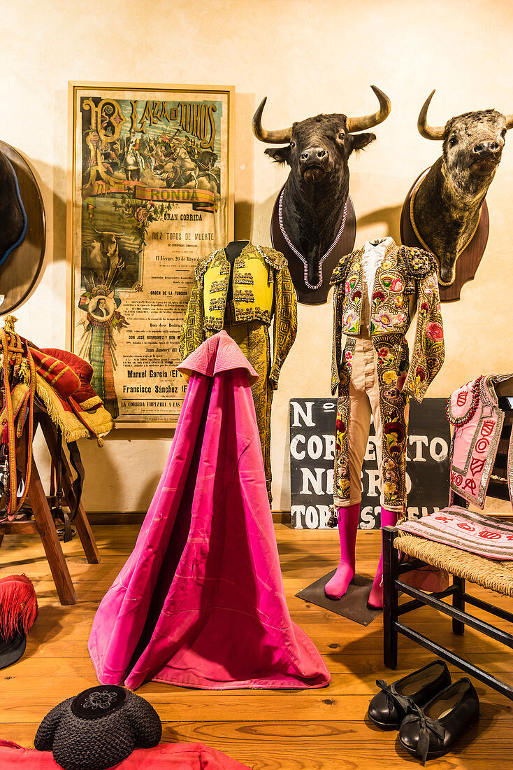 The museum of the historical bullfight arena Plaza de Toros de Ronda, Ronda, Andalusia, Spain