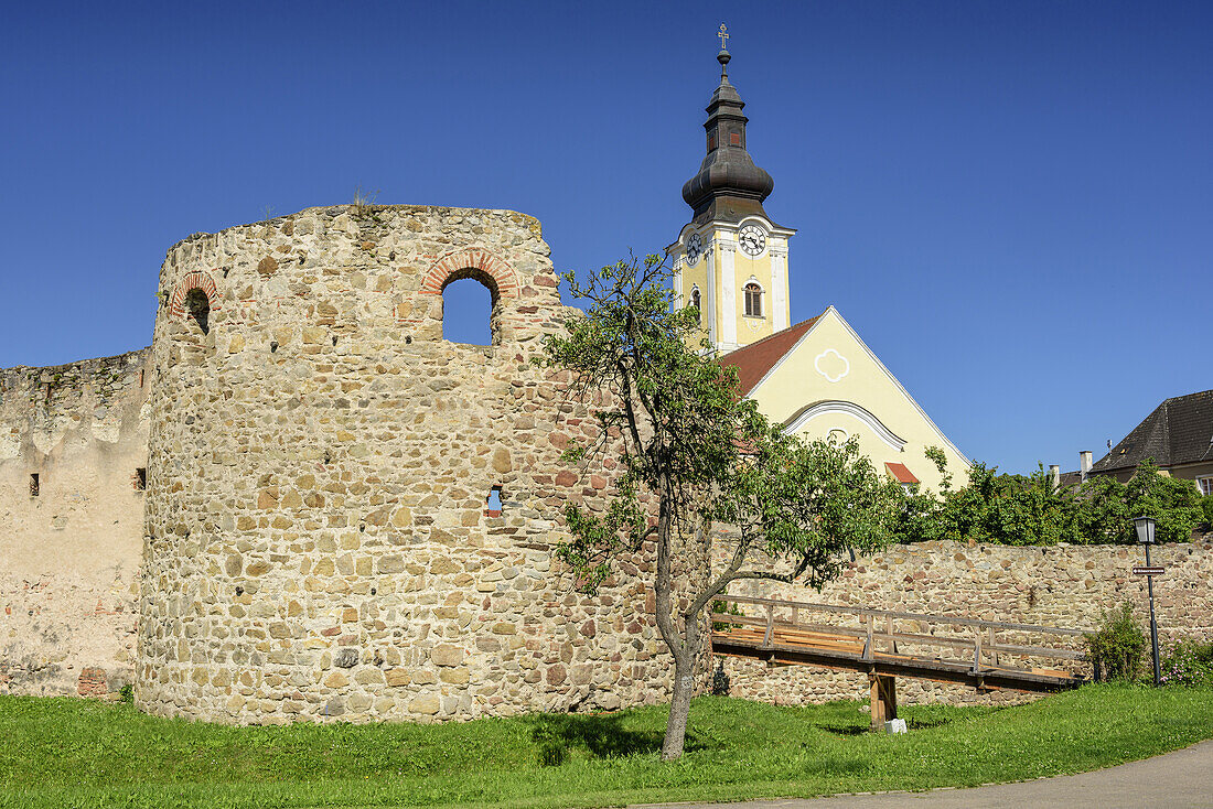 Roman fort and church of Mautern, Mautern, Danube Bike Trail, Lower Austria, Austria