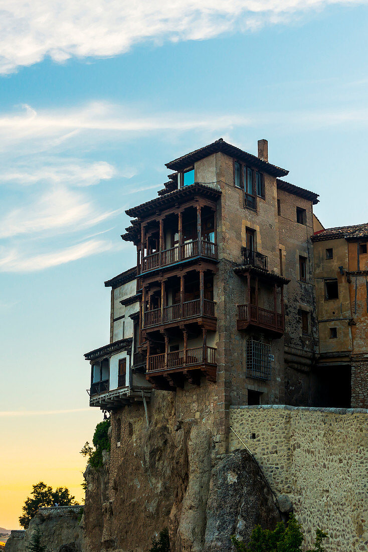 'The famous hanging houses; Cuenca, Castile-La Mancha, Spain  '