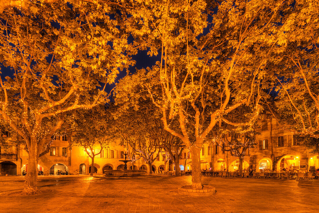 Place aux Herbes, Uzes, Gard, Languedoc-Roussillon, Frankreich