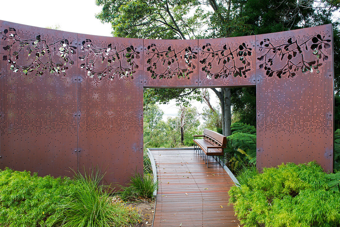 One of the modern instalations in the Botanic Gardens in Kings Park