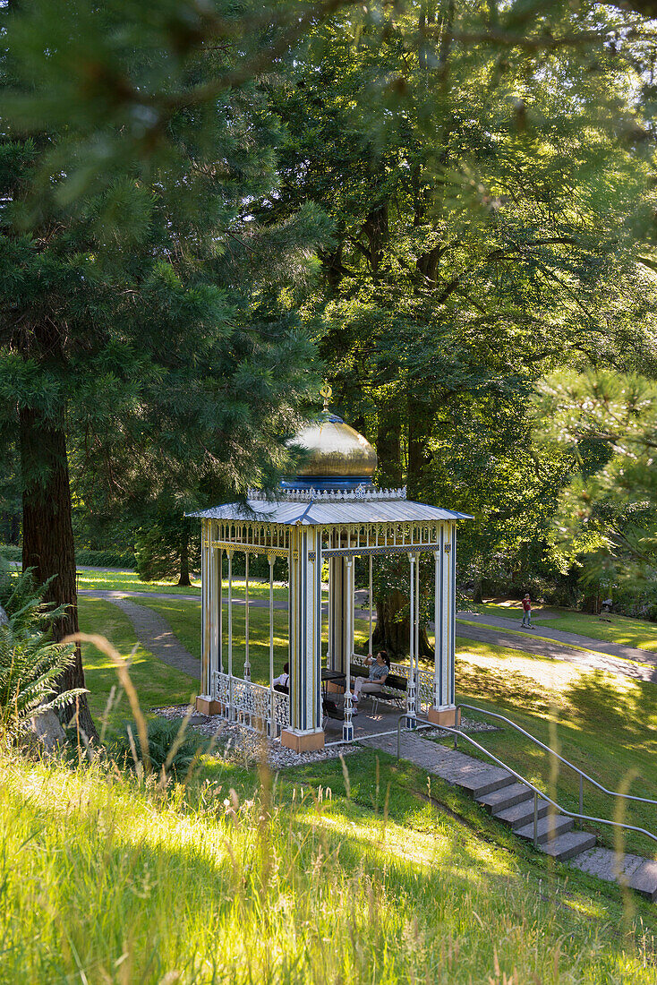 Gardens in Bad Wildbad, Black Forest, Baden-Wuerttemberg, Germany